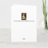 De vogelKerstkaart van de kerstman Feestdagen Kaart (Achterkant)