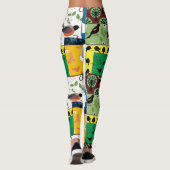 De vogels Alfred Hitchcock dachten dat Patchwork T Leggings (Achterkant)