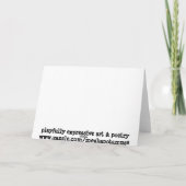 de vogels blijven stilstaan niet kaart (Achterkant)