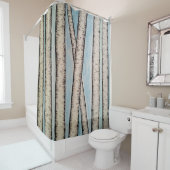 De vogels douchegordijn (In situ)