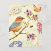 De vogels en de bijen briefkaart (Voorkant)