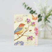 De vogels en de bijen briefkaart (Staand voorkant)