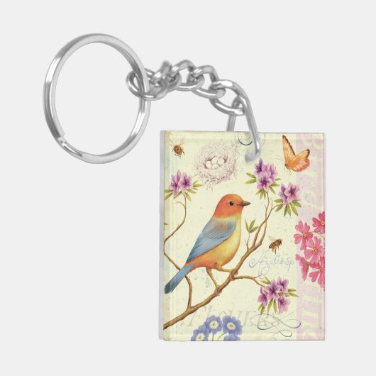 De vogels en de bijen sleutelhanger (Voorkant Links)