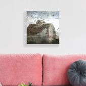 De Vogels en de Schuur Canvas Afdruk (Insitu (Woonkamer))