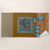 De vogels in de galerij strandlaken (Voorkant)