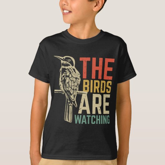 De vogels kijken naar t-shirt (Voorkant)