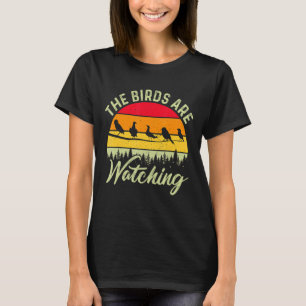 De vogels kijken vogelwaarnemer t-shirt