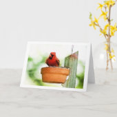 De Vogels Notecards van de binnenplaats Kaart (Gele Bloem)