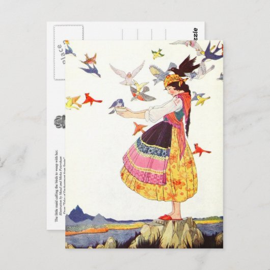 De vogels roepen briefkaart (Voorkant / Achterkant)