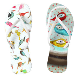 De vogels teenslippers