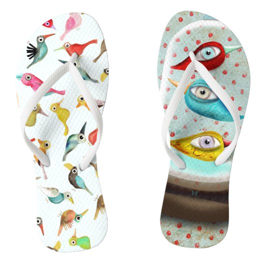 De vogels teenslippers (Voetbed)