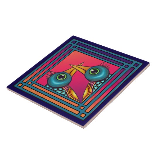 De vogels tegeltje (Zijkant)