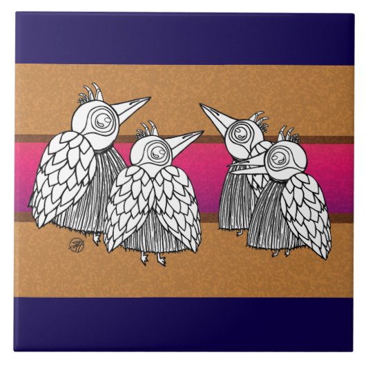 De vogels tegeltje (Voorkant)