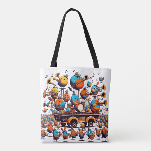 De vogels Tintamare Tote Bag (Achterkant)