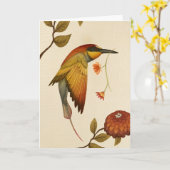 De Vogels van Chinoiserie - Leeg Wenskaart Kaart (Gele Bloem)