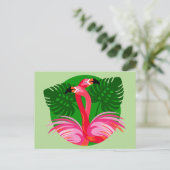 De Vogels van de flamingo Briefkaart (Staand voorkant)