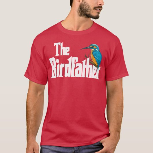De Vogelvader Vogel Kijkt Grappige Meme Gift T-shirt (Voorkant)