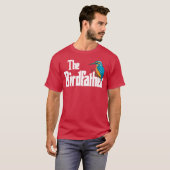 De Vogelvader Vogel Kijkt Grappige Meme Gift T-shirt (Voorkant volledig)