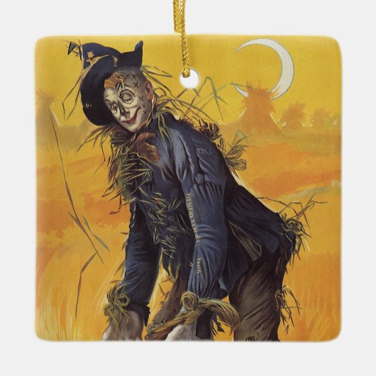 De vogelverschrikker van de tovenaar van Oz,  spro Keramisch Ornament (Voorkant)