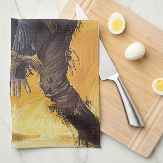 De vogelverschrikker van de tovenaar van Oz,  spro Theedoek (Quarter Fold)