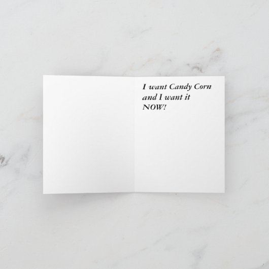 De Vogelverschrikker van Halloween Kaart (Binnen)