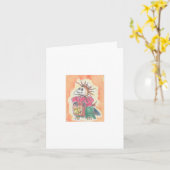 De Vogelverschrikker van Halloween Kaart (Gele Bloem)