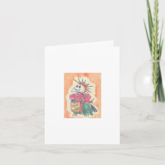 De Vogelverschrikker van Halloween Kaart