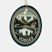 De Vogezen France Badge Keramisch Ornament (Rechts)