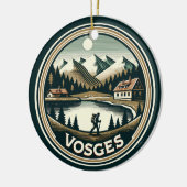De Vogezen France Badge Keramisch Ornament (Links)