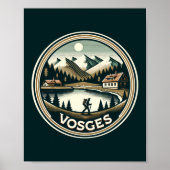 De Vogezen France Badge Poster (Voorkant)