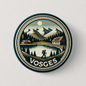 De Vogezen France Badge Ronde Button 5,7 Cm (Voorkant)