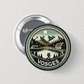 De Vogezen France Badge Ronde Button 5,7 Cm (Voorkant /achterkant)