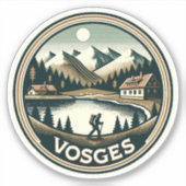 De Vogezen France Badge Sticker (Voorkant)