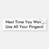 De volgende keer dat je wast, gebruik al je vinger bumpersticker (Voorkant)