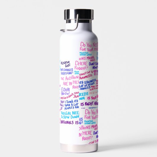 De volgende stap citeert waterfles (Rechts)