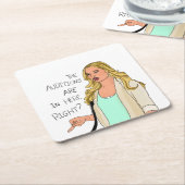 De volgende stap: "De audities zijn hier toch?" Kartonnen Onderzetters (Schuin)