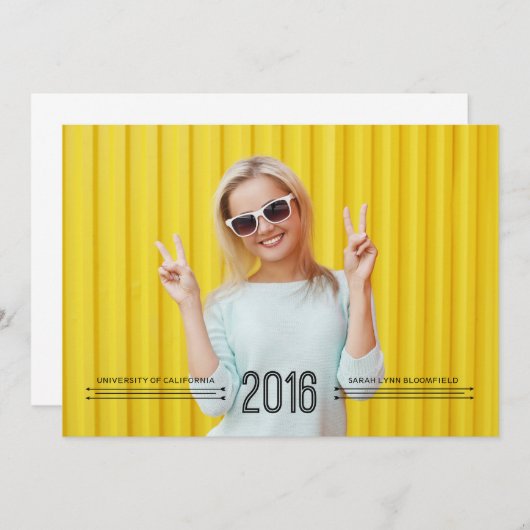 De volgende stap vooruit - Zwarte tekst Aankondiging (Voorkant / Achterkant)