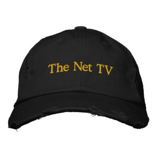De volgende tv geborduurde pet