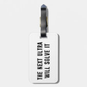 De volgende Ultra lost het op Bagagelabel (Achterkant verticaal)