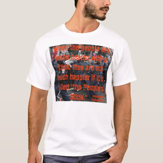 DE VOLKEREN STICK Mikhail Bakunin T-shirt (Voorkant)
