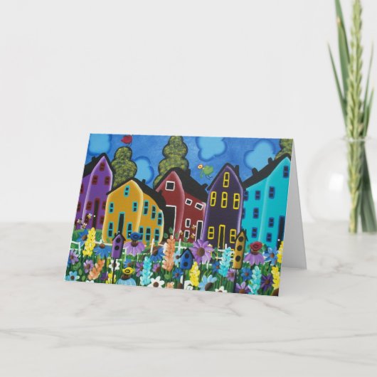 De VOLKS Bezige Bij van de KUNST BIJ LORI Everett- Kaart (Voorkant)