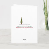 De volks Kaart van de Vakantie van de Sneeuwman (Achterkant)