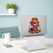 De Volkskruk - Waterdichte Sticker voor de Afvalba (Laptop op bureau)