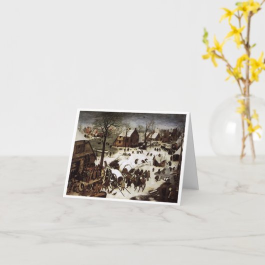 De volkstelling in Bethlehem (Brueger) - Prettige  Kaart (Gele Bloem)