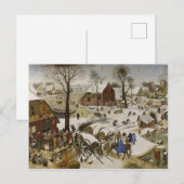 De volkstelling in Bethlehem (door Pieter Bruegel) Briefkaart (Voorkant / Achterkant)