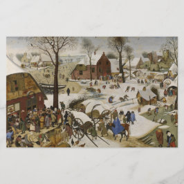 De volkstelling in Bethlehem (door Pieter Bruegel) Briefpapier