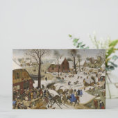 De volkstelling in Bethlehem (door Pieter Bruegel) Briefpapier (Staand voorkant)