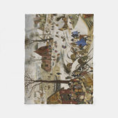 De volkstelling in Bethlehem (door Pieter Bruegel) Fleece Deken (Voorkant)