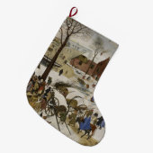 De volkstelling in Bethlehem (door Pieter Bruegel) Grote Kerstsok (Voorkant (Hangend))