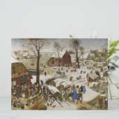 De volkstelling in Bethlehem (door Pieter Bruegel) Kaart (Staand voorkant)